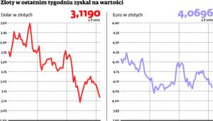 Złoty w ostatnim tygodniu zyskał na wartości