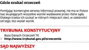 Gdzie szukać orzeczeń