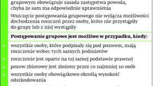 Zasady postępowania przy pozwie zbiorowym
