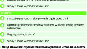 Wymagania dotyczące żołnierzy zawodowych