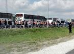 Bójka pseudokibiców na autostradzie A1. Policja prowadzi śledztwo