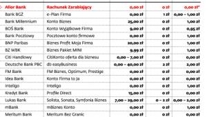 Oferta internetowych kont firmowych