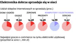 Elektronika dobrze sprzedaje się w sieci